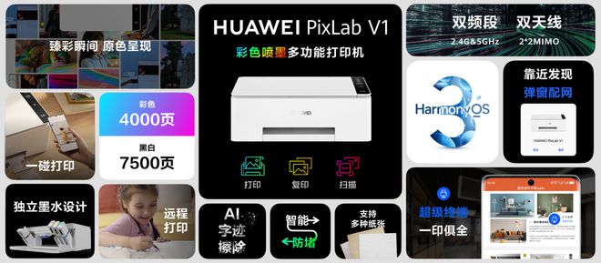 开云 (kaiyun)华为PixLab V1打印机正式发布专业打印能力十分吸睛(图2)